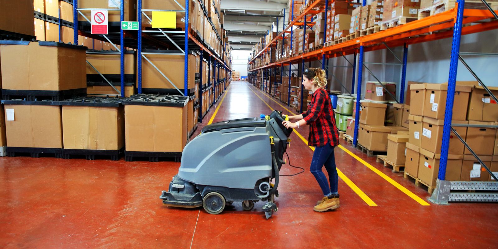 warehouse cleaning in a DFW facility